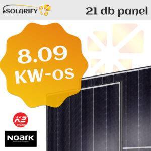 napelem rendszer 21db panel 8kw